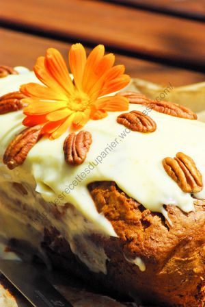 Recette Gâteau aux carottes, glaçage au fromage frais / Carrot Cake with Cream Cheese Topping