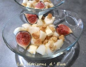 Recette Crumble de poires au Saint-Nectaire