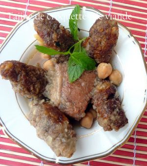 Recette Tajine de croquettes de viande , Tajine darami , plat traditionnel algerien
