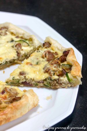 Recette Tarte à la courgette et à la viande hachée