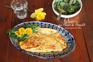 Recette Omelette aux fleurs de pissenlit