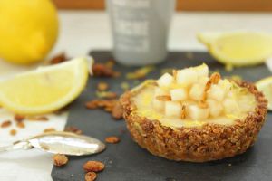 Recette Tartelette citron poire au muesli – Vegan