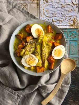 Recette Curry de poisson aux œufs et patate douce