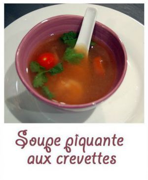 Recette Soupe aux crevettes au wok