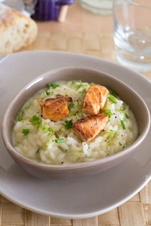 Recette Risotto au saumon & citron vert