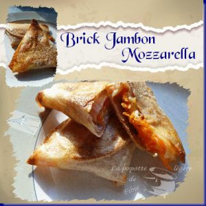 Recette Bricks jambon mozzarella