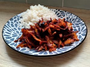 Recette Emincés végétariens sauce barbecue