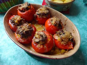 Recette Tomates farcies aux champignons et bacon