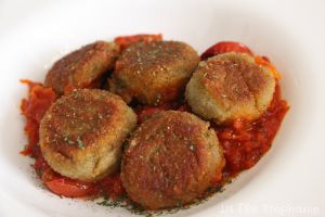 Recette Petites croquettes aux artichauts sur un lit de sauce tomate: vos enfants en raffoleront!