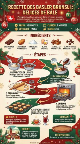 Recette Des Basler Brunsli : délices de Bâle
