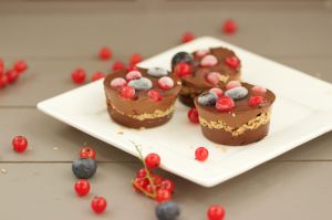 Recette Bouchées chocolat & fruits rouges vegan