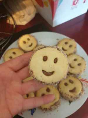 Recette Biscuits sablés tête de BN  pâte à tartiner chocolat et noisettes
