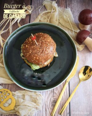 Recette Burger à l'effiloché de canard