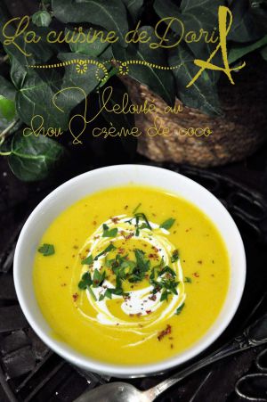 Recette Velouté au chou & crème de coco