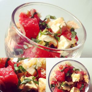 Recette Salade de Feta, pastèque et fenouil