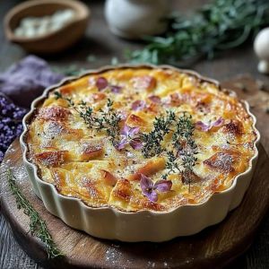 Recette Découvrez le Clafoutis de Chou-Fleur au Jambon Léger : Un Plaisir Gourmand et Sain pour vos Repas