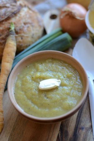 Recette Soupe aux 5 légumes #végétarien