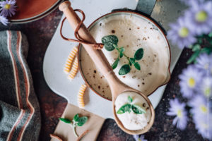 Recette Sauce Alfredo crémeuse : Recette sans oeuf