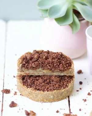 Recette Tarte crumble choco banane (vegan)