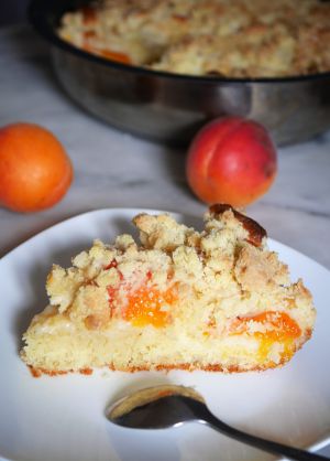Recette Gâteau crumble à l’abricot