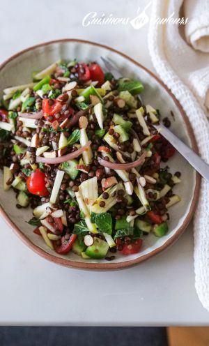 Recette Salade de lentilles vertes