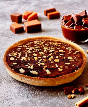 Recette Tarte Chocolat-caramel beurre salé