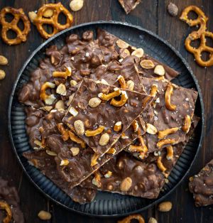 Recette Milk Chocolate Peanut Butter Pretzel Bark