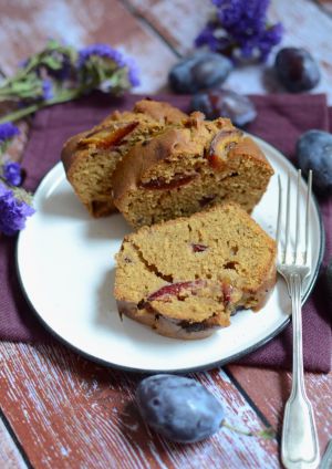Recette Cake aux quetsches #sans beurre