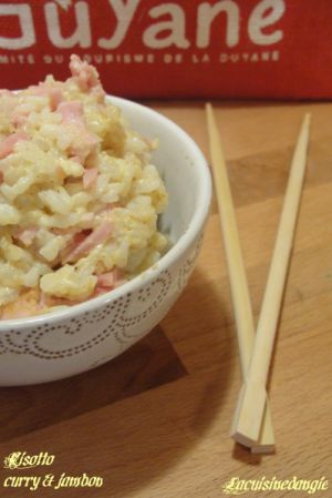 Recette Risotto jambon & curry
