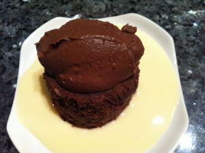 Recette Moelleux au Chocolat et sa quenelle de Chocolat Noir