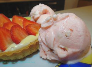 Recette Sorbet au Mascarpone et aux Pralines Roses