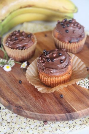 Recette Cupcakes bananes chocolat {VEGAN}