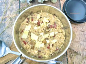 Recette Risotto poêlée aux cèpes viande de grison