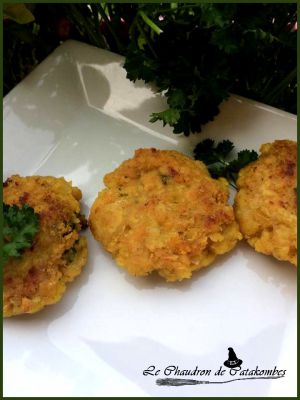Recette Croquettes de lentilles corail au curry (sans gluten)