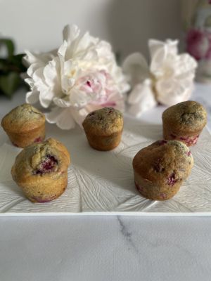 Recette Muffins aux framboises