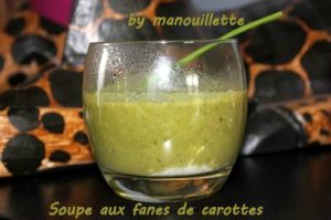 Recette Soupe aux fanes de carottes