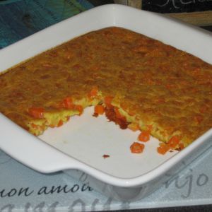 Recette Clafoutis de carottes au mascarpone et farine de maïs