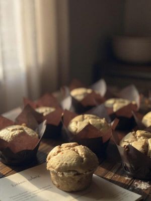 Recette Muffins aux poires & épices à pain d’épice