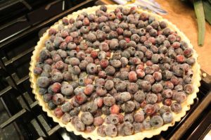 Recette Tarte aux bleuets (myrtilles) et chocolat *