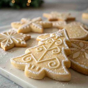 Recette Sparkling Sugar Tree Cookies – Decorated Christmas Cookies