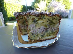 Recette Cake au thon, champignons et courgettes