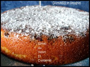 Recette Gâteau au Yaourt et Cranberries