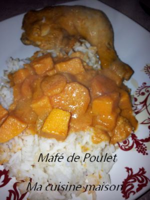 Recette Mafé de Poulet