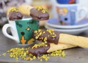 Recette Cookies sticks au beurre de cacahouète et pistaches