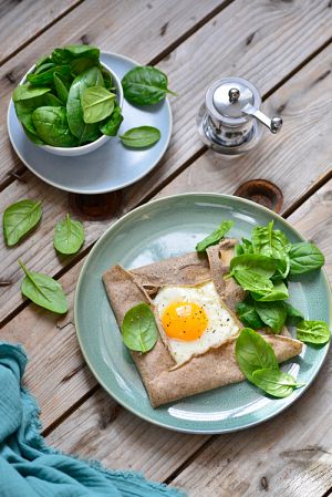 Recette Galette oeuf fromage frais