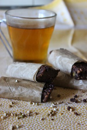 Recette Barres de céréales sarrasin cacao orange confite (vegan, sans gluten et ig bas)