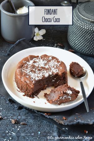 Recette Fondant {chocolat & coco} #vegan #sansgluten