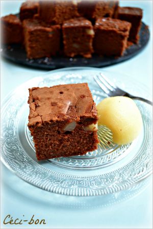 Recette Brownie choco/poire