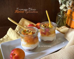 Recette Verrines aux abricots – fromage blanc et spéculoos