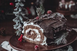 Recette Bûche forêt noire facile